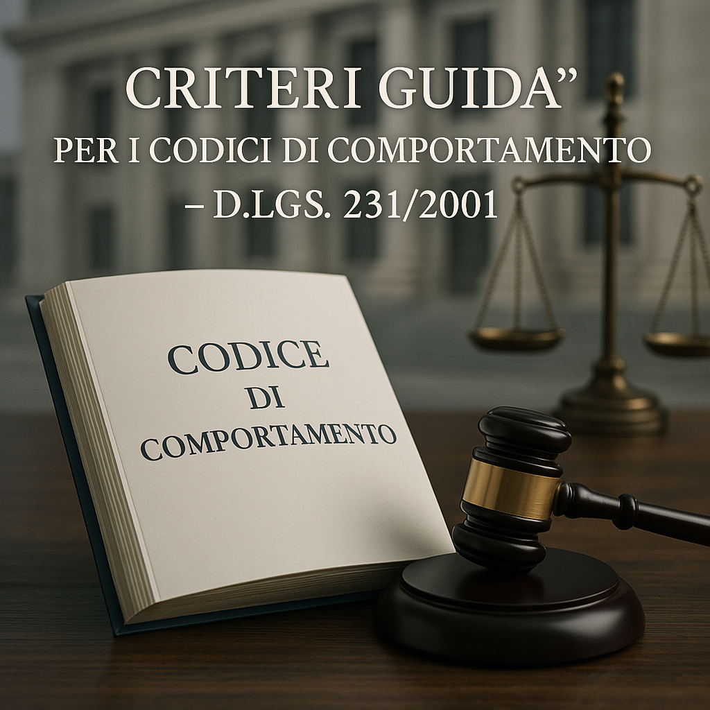 I “Criteri Guida” del Ministero della Giustizia per la redazione dei Codici di Comportamento ex Art. 6 D.lgs. 231/2001